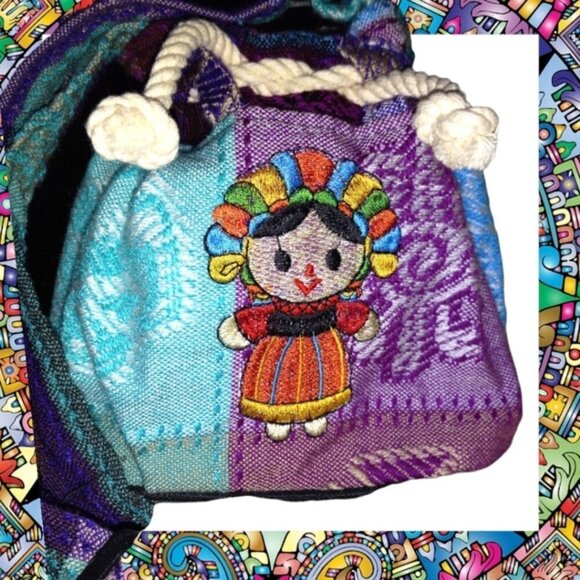🏖️ LITTLE FRIDA KAHLO EMBROIDERED MINI BAG - Picture 6 of 7